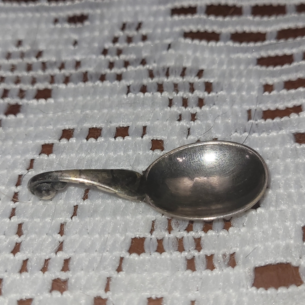 Antique Georg Jensen Sterling Salt Spoon #110